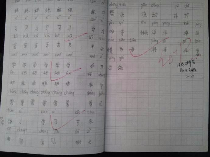 当我再次翻开我的小学作业本 - 靖西市·靖西网