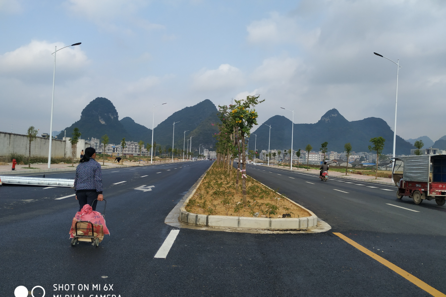 靖西市吉祥路全面通车，高大上！！！ - 靖西市·靖西网