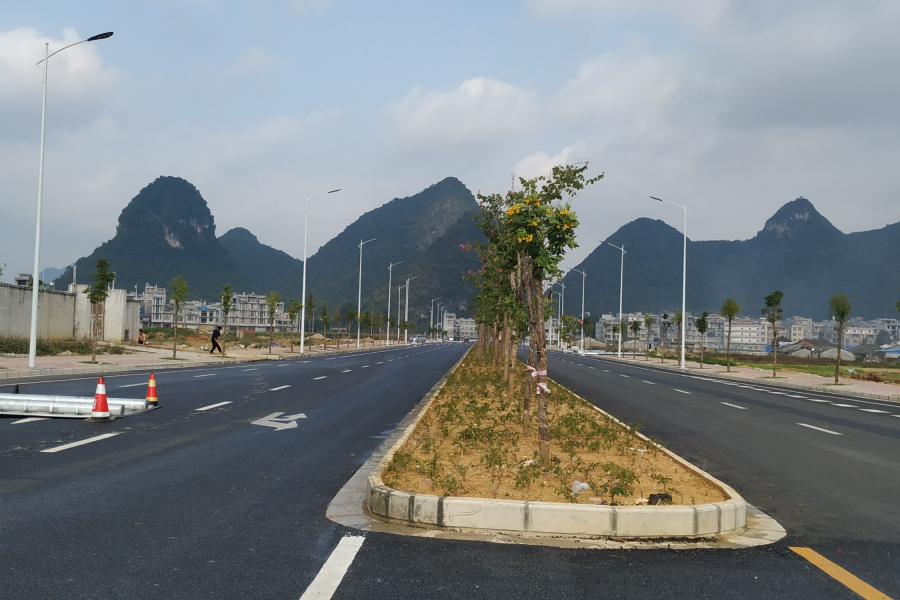 靖西市吉祥路全面通车，高大上！！！ - 靖西市·靖西网