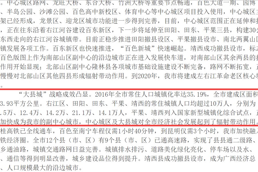 百色各县市城区人口排名，大靖西市排位太令人惊讶了！ - 靖西市·靖西网