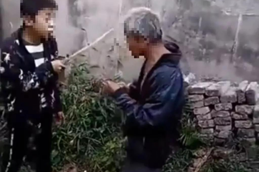 愤怒至极！广西5名未成年人殴打残疾老人，还拍视频炫耀 - 靖西市·靖西网