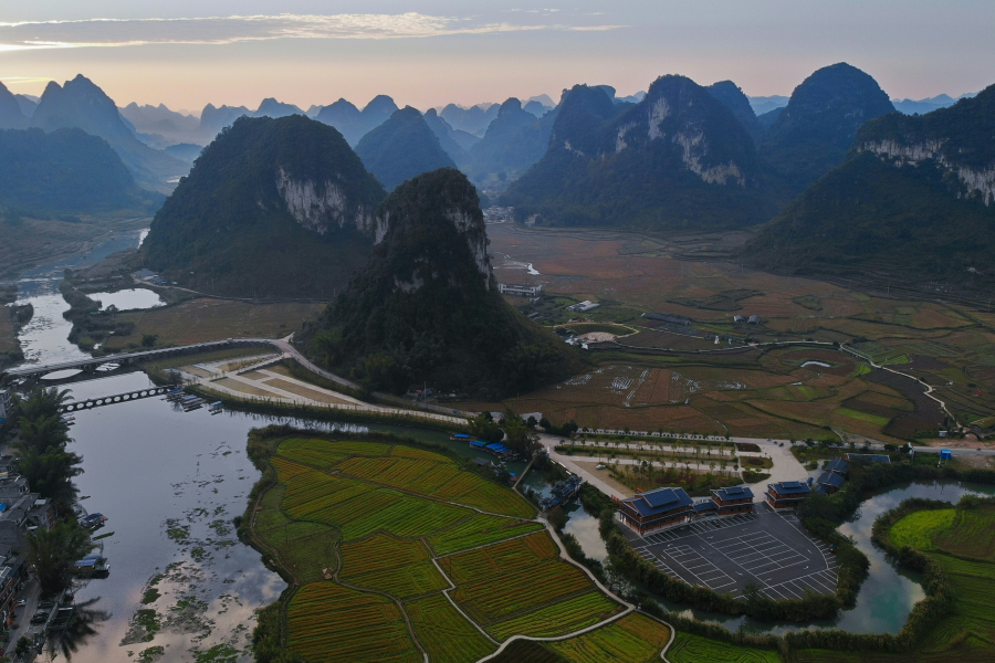 山黄树枯，绿水依旧，靖西鹅泉冬景。 - 靖西市·靖西网