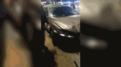 广西一轿车连撞多车冲上人行道，现场惨烈，伤者讲述弃车保命惊魂一幕 - 靖西市·靖西网