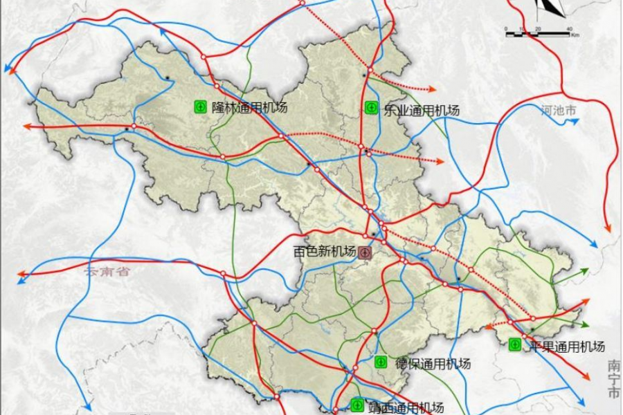 百色新机场、靖西（通用）、平果（通用）机场准备开建。 - 靖西市·靖西网