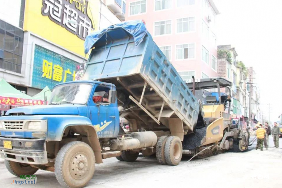 靖边路大修改造工程，加班加点赶进度 节前建成保畅通 - 靖西市·靖西网