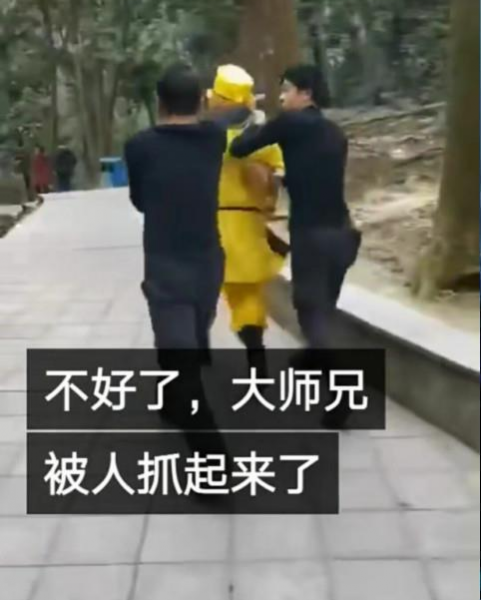 “孙悟空”公园拍照收费，网友：不好，大师兄被抓起来了 - 靖西市·靖西网
