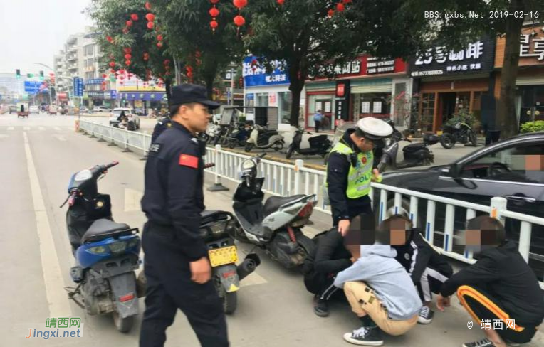 平果警方街头围剿“飙车党”，鬼火少年纷纷自投罗网 - 靖西市·靖西网