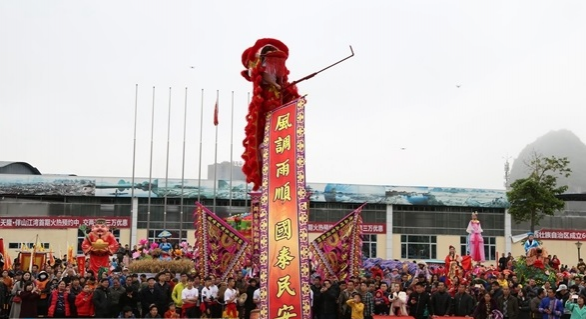 靖西：闹新春拜大年　民俗巡游精彩纷呈 - 靖西市·靖西网