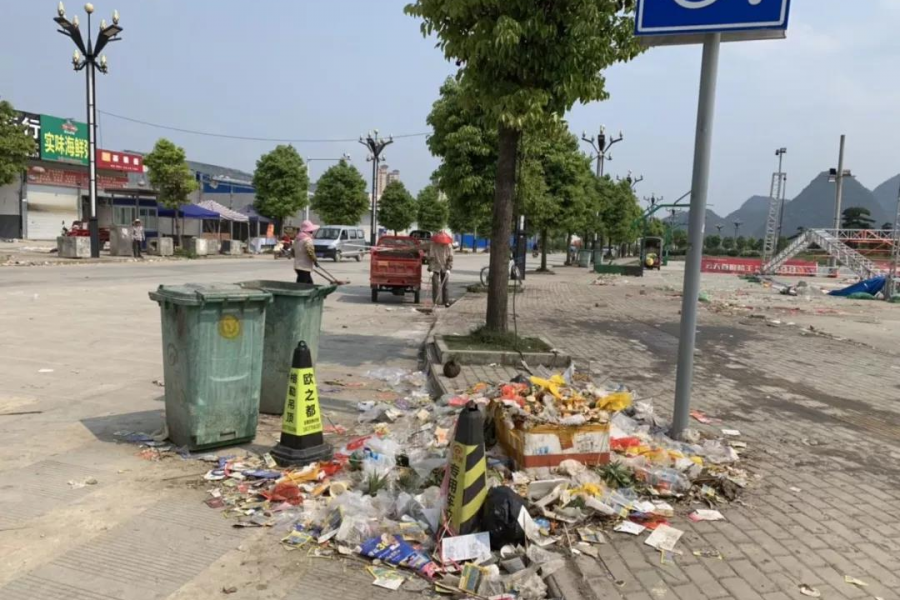 靖西这里到底经历了什么，现场一片狼藉…… - 靖西市·靖西网