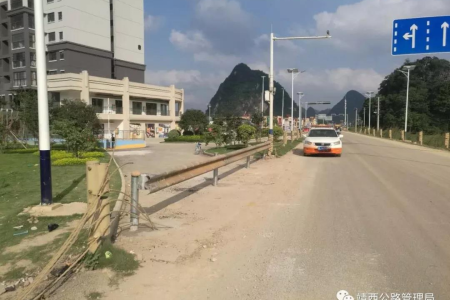 云天置业擅自修改公共道路？公路管理局强行封闭 - 靖西市·靖西网