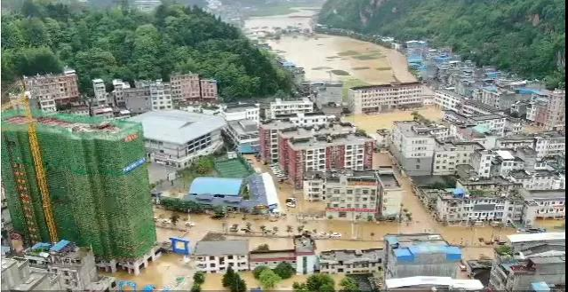 广西那坡县遭遇特大洪灾。 - 靖西市·靖西网