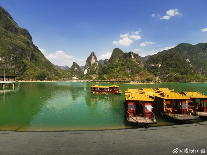 说实话凌云的浩坤湖细节比靖西渠洋湖美，但是没有靖西的宽阔和名气大。 - 靖西市·靖西网