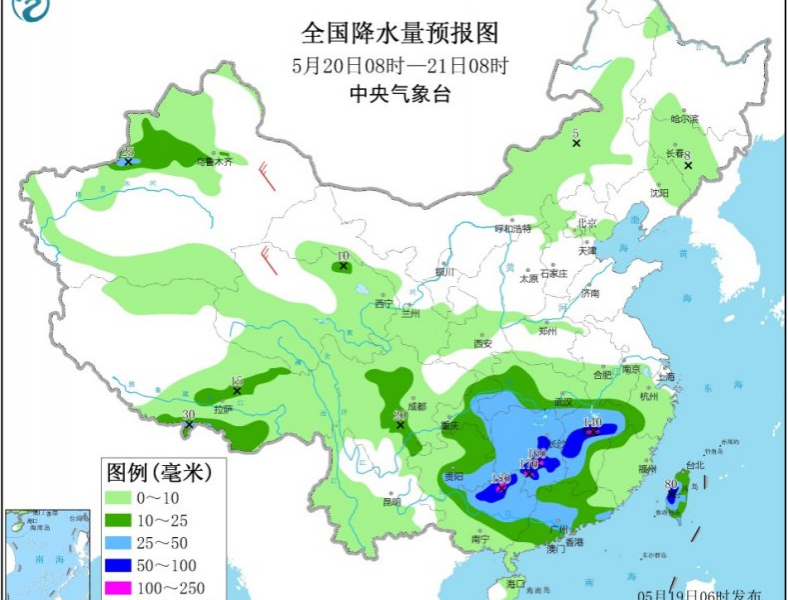 明天起南方强降雨无缝衔接 江南华南局地大暴雨 - 靖西市·靖西网