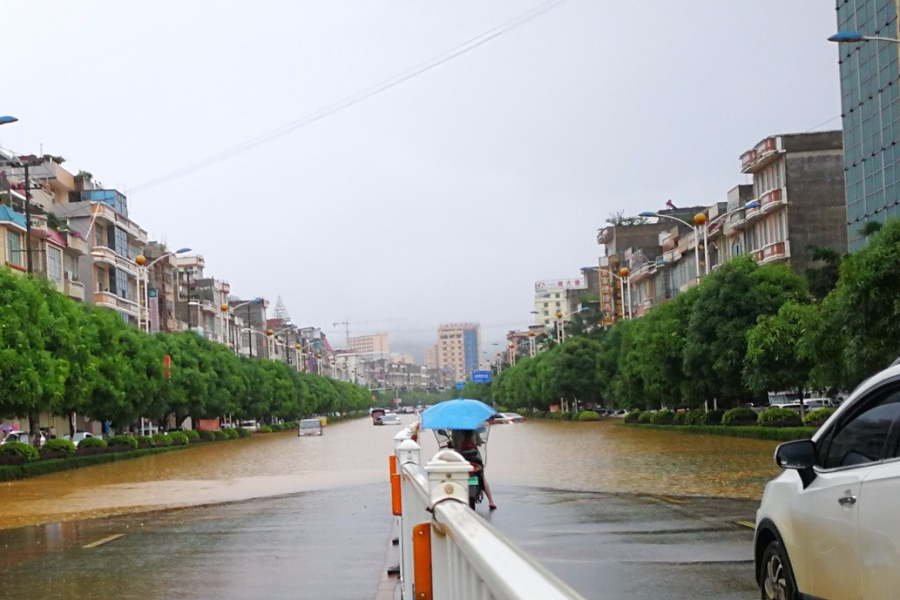 一夜的暴雨，靖西发生洪涝灾害，交通、水电、手机通讯均受影响 - 靖西市·靖西网