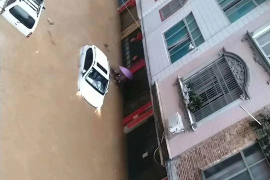 广西那坡县遭遇特大洪灾。 - 靖西市·靖西网