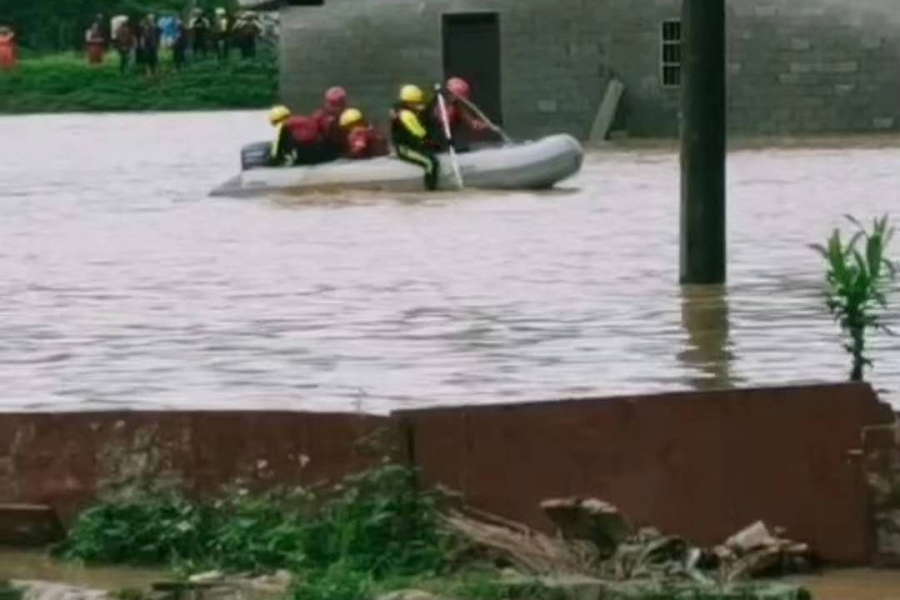 广西那坡县遭遇特大洪灾。 - 靖西市·靖西网