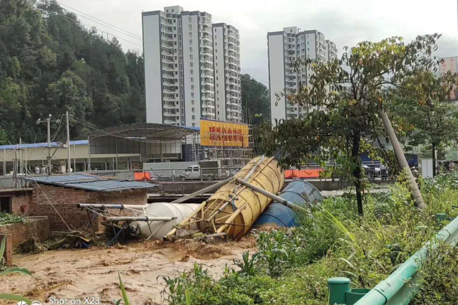 广西那坡县遭遇特大洪灾。 - 靖西市·靖西网