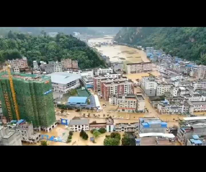 广西那坡县遭遇特大洪灾。 - 靖西市·靖西网