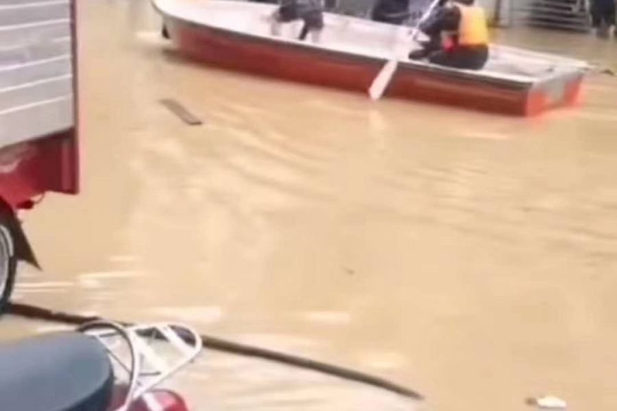 广西那坡县遭遇特大洪灾。 - 靖西市·靖西网