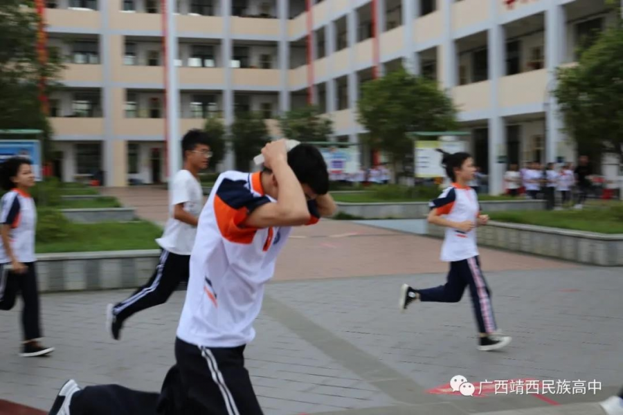 靖西民族高中开展2020年春季学期教学楼消防安全应急疏散演练活动 - 靖西市·靖西网
