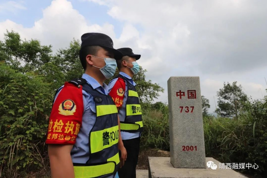 迎接高温“烤”验， 民警坚守“疫”线，为战士们点赞！ - 靖西市·靖西网