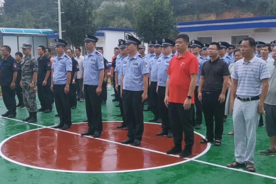 百色边境管理支队隆重举行吞盘边境派出所揭牌仪式 - 靖西市·靖西网