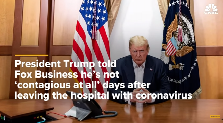 特朗普称不相信自己有传染性 - 靖西市·靖西网