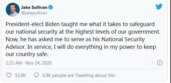 美国“当选总统”拜登公布“战队名单” - 靖西市·靖西网