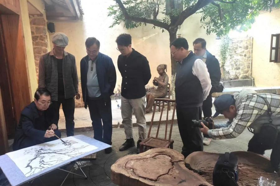 漓江画派靖西行，绘出靖西秀美风光 - 靖西市·靖西网