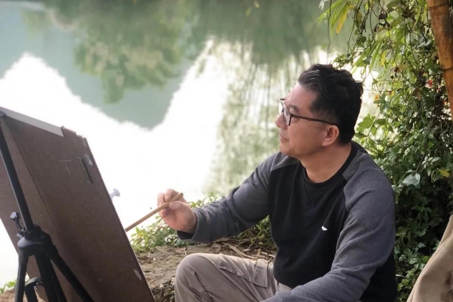 漓江画派靖西行，绘出靖西秀美风光 - 靖西市·靖西网