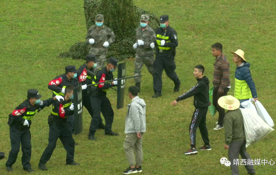 百色市 2020 年边境军警民联防演练在靖西举行 - 靖西市·靖西网