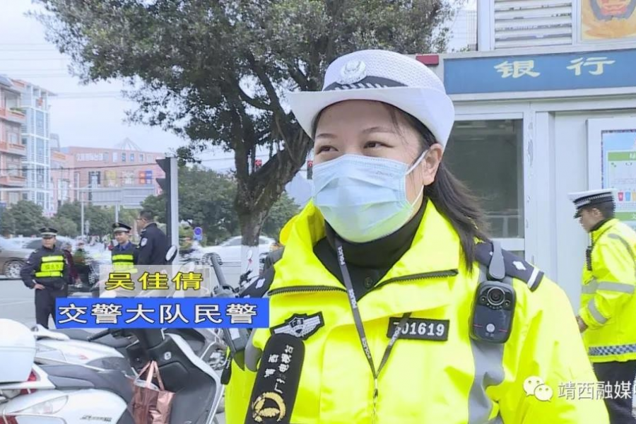 靖西市交警努力付出，确保交通安全有序 - 靖西市·靖西网