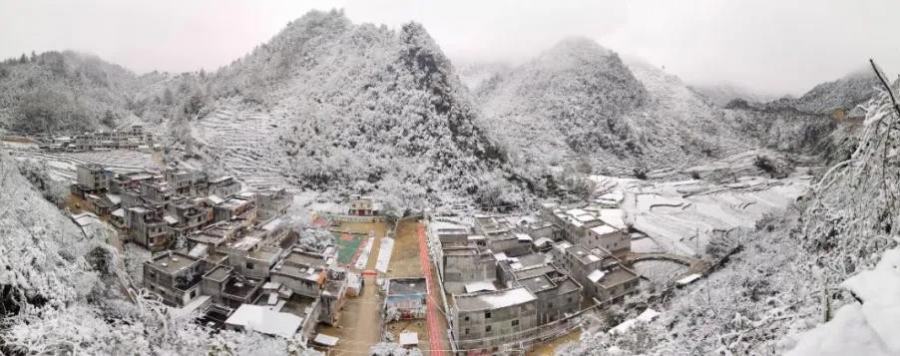 靖西临县“小德国”下的雪好大呀 - 靖西市·靖西网