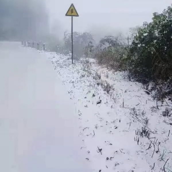 靖西临县“小德国”下的雪好大呀 - 靖西市·靖西网