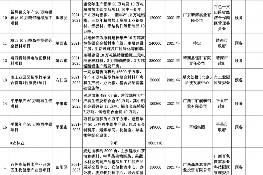 靖西德保那坡也要建机场？看看百色市重大工程项目表！！！ - 靖西市·靖西网