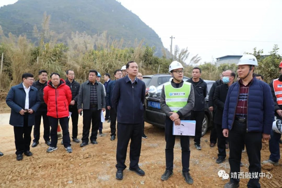 钟恒钦深入靖西城建重大项目现场调研 - 靖西市·靖西网