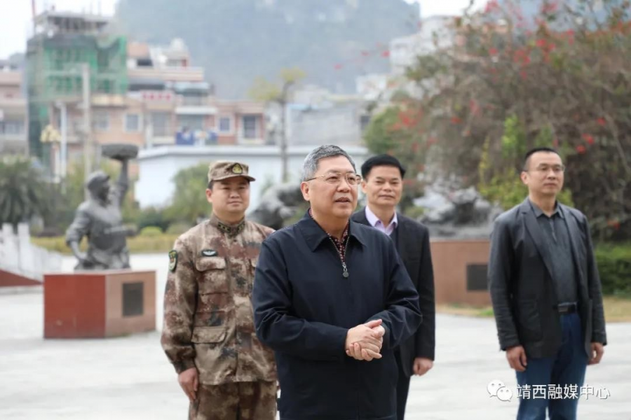 黄建宁到靖西慰问部队官兵 - 靖西市·靖西网