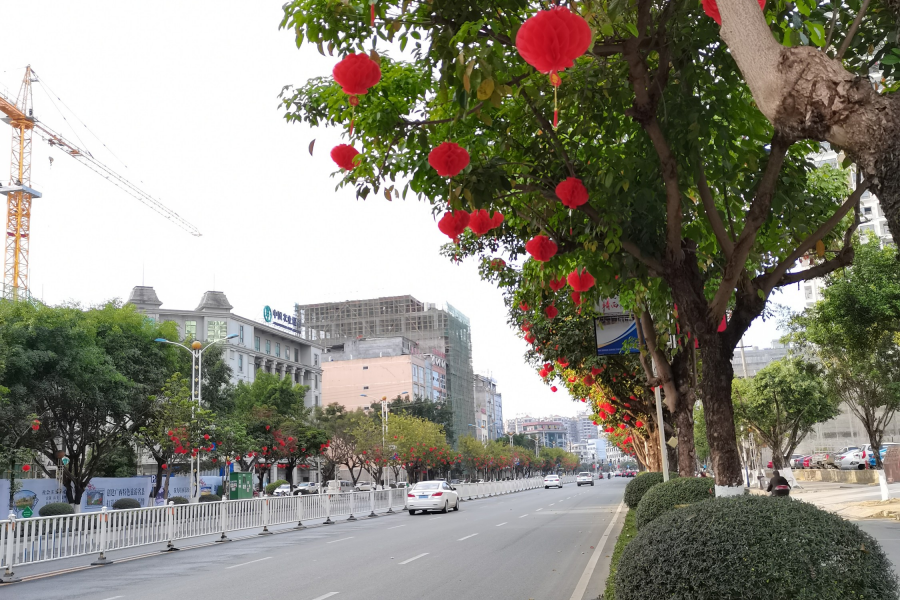 高挂红灯笼  靖西年味浓 - 靖西市·靖西网