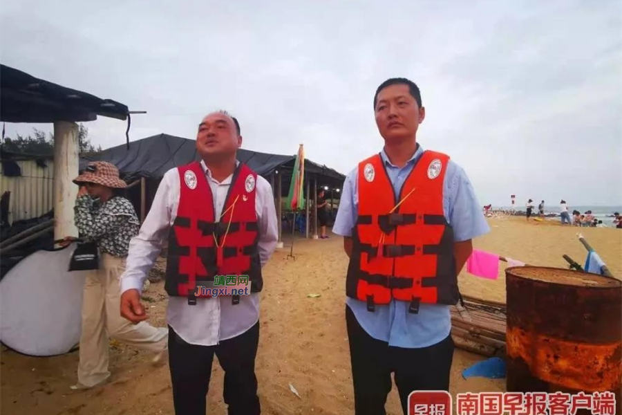 惊险！4名游客在广西海边游泳，被海浪卷出百米外！幸亏他们赶到… - 靖西市·靖西网