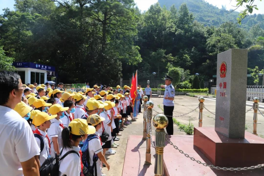 靖西边境一线党旗飘 爱国主义教育掀热潮 - 靖西市·靖西网