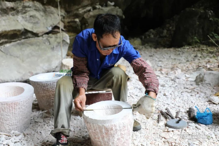 靖西传统石凿制作 藏在山洞里的老手艺 - 靖西市·靖西网