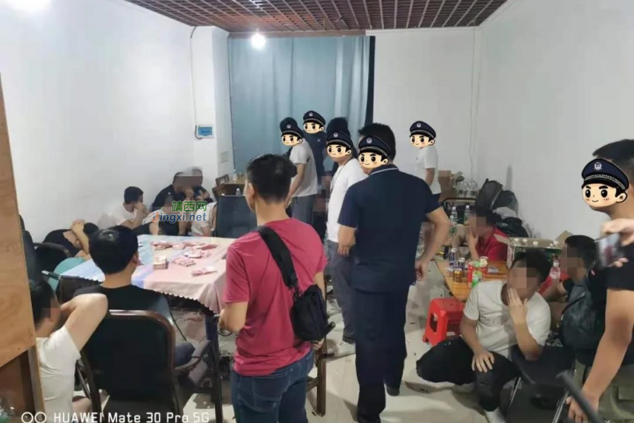 右江警方端掉一个赌博窝点，刑拘5人，缴获赌资25万余元 - 靖西市·靖西网