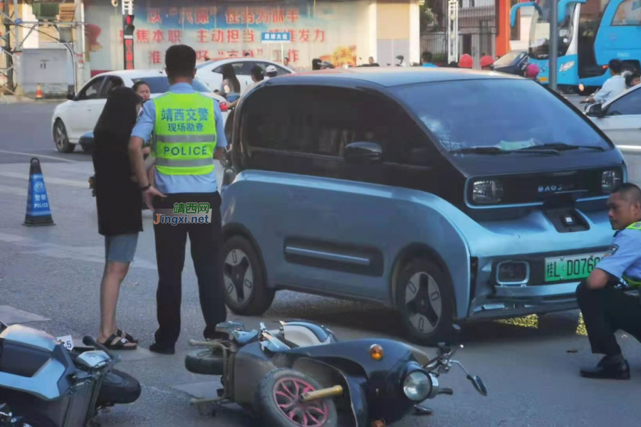 来的时候好好的，现在要看靖西的交警蜀黍咯 - 靖西市·靖西网