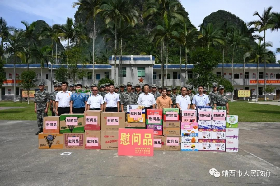 八一慰问到军营 拥军真情暖兵心 - 靖西市·靖西网