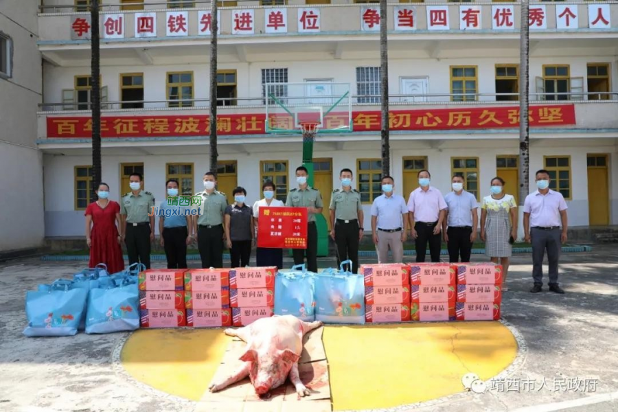八一慰问到军营 拥军真情暖兵心 - 靖西市·靖西网