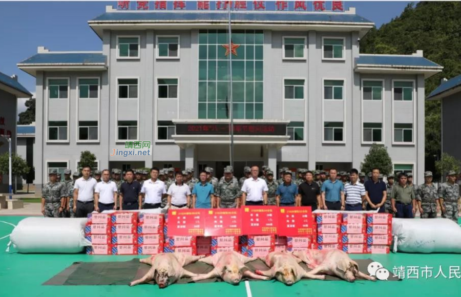 八一慰问到军营 拥军真情暖兵心 - 靖西市·靖西网