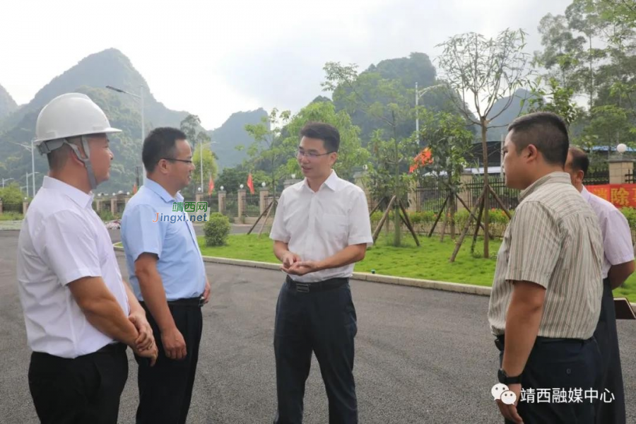 靖西市领导到开发开放试验区建设工作现场调研公路沿线风貌 - 靖西市·靖西网