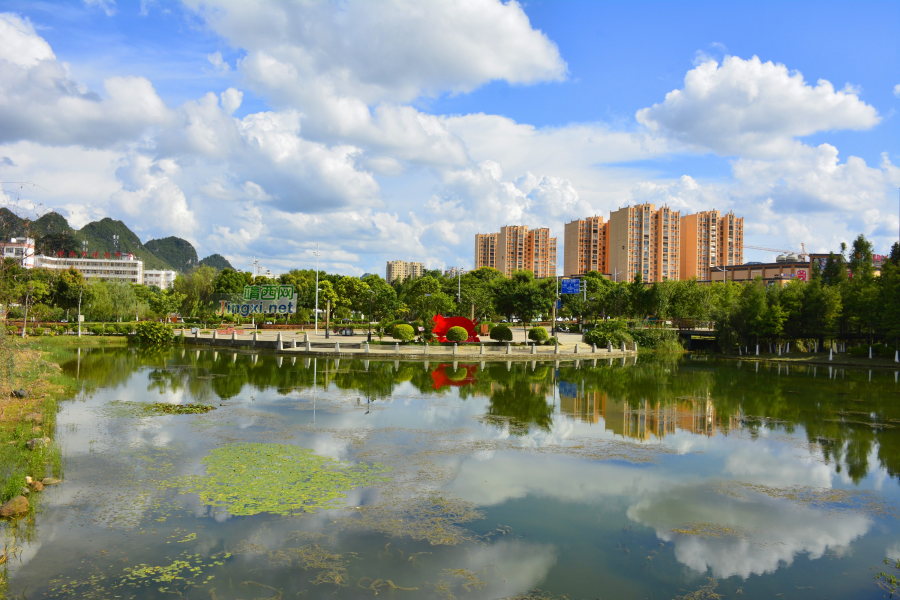 初秋的靖西，蓝天白云 - 靖西市·靖西网