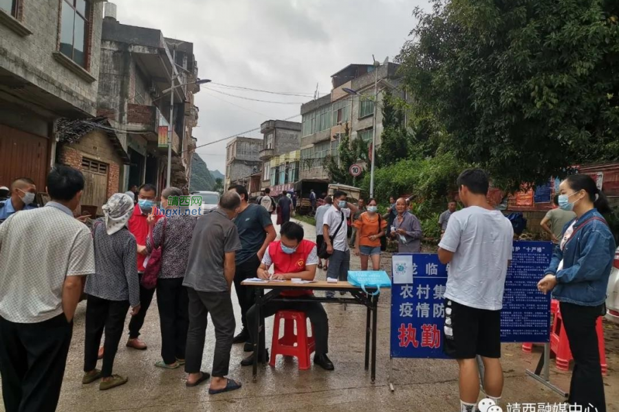 龙临镇：战“疫”前线 “志愿红”，我是党员我先上！ - 靖西市·靖西网