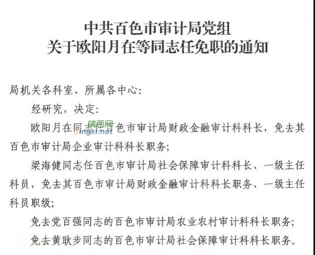 最新！靖西等县市一批干部人事任免，有你认识的吗？ - 靖西市·靖西网